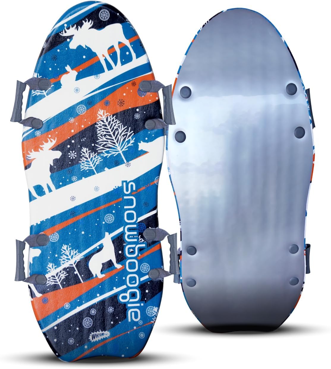 WhamO Snowboogie Alpine Rocket 48" Double Rider Snow Foam Sleds PE