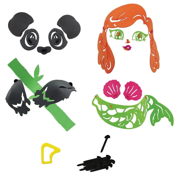 Wham-O Snowman Decorating Kit, Creative Snowman DIY Craft Kit for Kids  - Panda / Mermaid