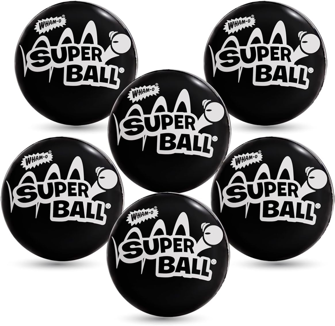 Wham-O Super Ball Original, Assorted Colors, High Bounce, 6 Wham-O Super Ball Original, Assorted Colors, High Bounce, 6
