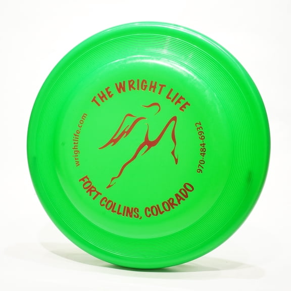 Wham-O Wright Life Logo Fastback - Single Disc Dog Sport Flying Disc Green
