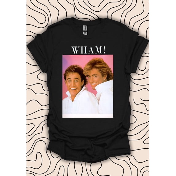 Wham! Retro Music T-Shirt – 80s Pop Icon Vintage Graphic Tee, Classic 80s Band Style Shirt, Unisex Gift for Men Women Fans