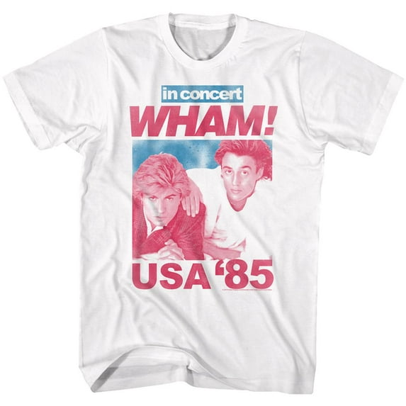 Wham USA 85 White Adult T-Shirt