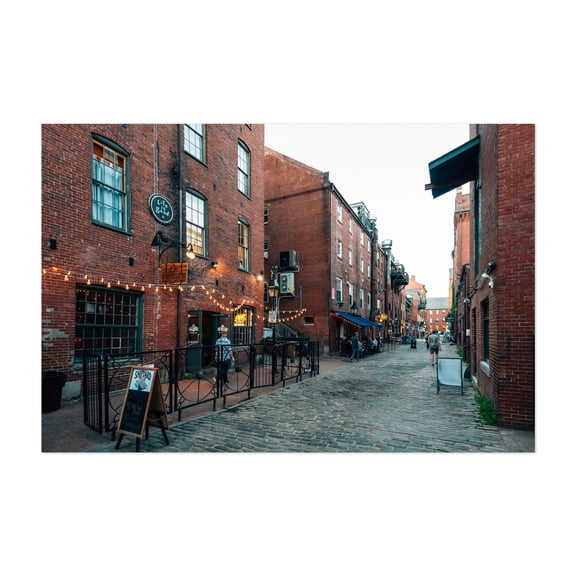 Wharf Street 01 - Portland Maine Photography Unframed Wall Art Print 5 x 7 inches