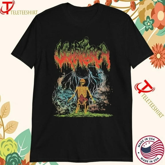 Wharflurch Psychedelic Fright Skeleton T-shirts