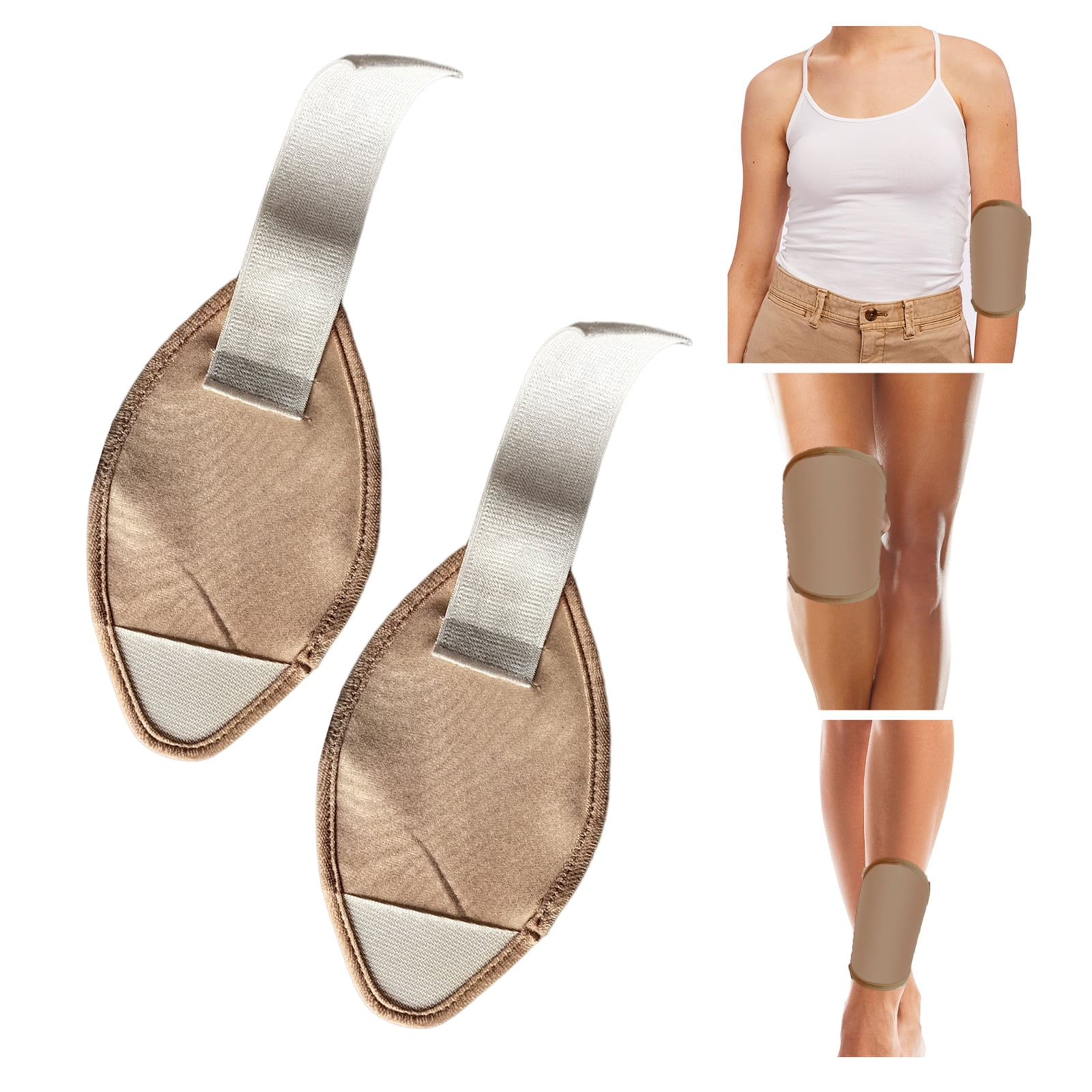 Wharick 2Pcs OrganicCastor Oil Wrap Kit Adjustable Straps Improved