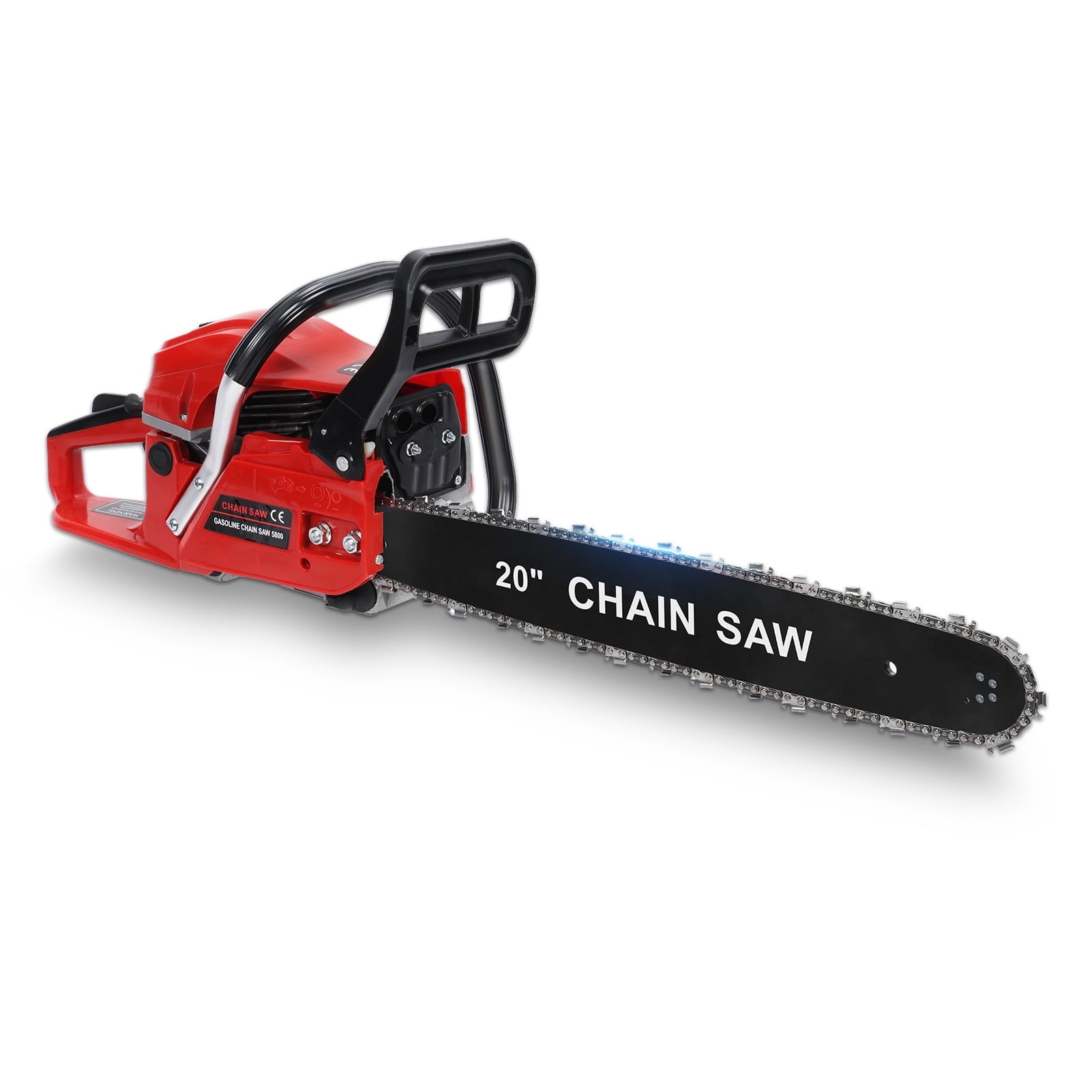 Wharick 58CC Gas Power Chainsaw, 20-Inch 2-Cycle Gas Chainsaw Heavy-Duty Handheld Cordless Chainsaw for Wood Cutting and Tree Trimming