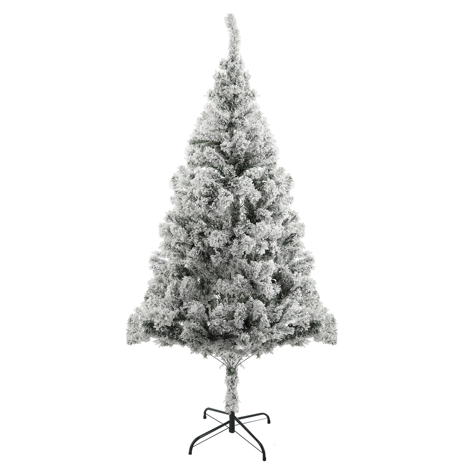Wharick 6ft Christmas Tree, White Flocked Artificial Christmas Tree
