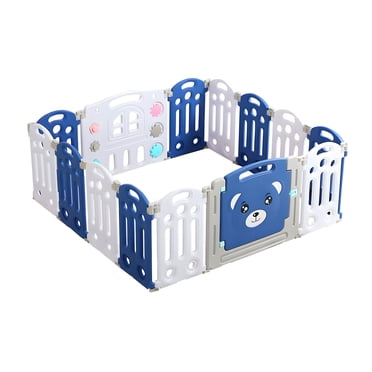 Baby Play Pen, 14 Panels Extra Large Baby Playpen, Foldable Astronauts ...