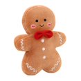 thumbnail image 1 of Wharick Christmas Plush Doll - Cute Gingerbread Man Tree Pillow for Sofa, Holiday Party, Home Decoration - Fluffy Stuffed Animal Toy, Merry Christmas Gift, 1 of 4