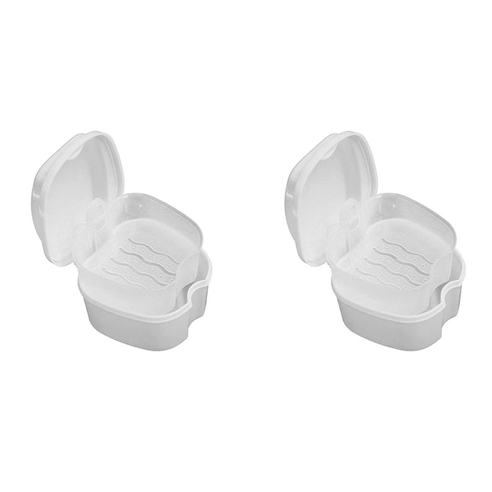Wharick Denture Case, Denture Cup with Strainer, Orthodontic Braces Box