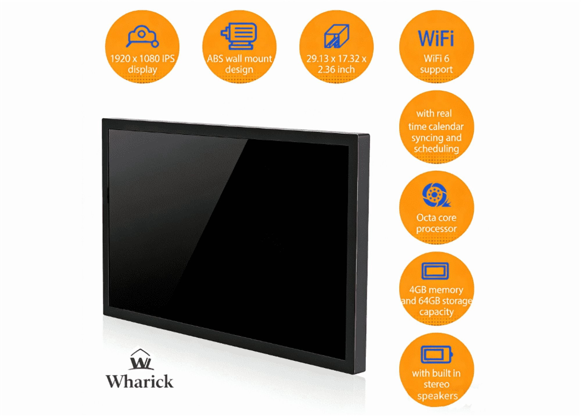 Wharick Digital Calendar 32 inch Touchscreen Smart Calendar Wall Calendar Display 1920 x 1080 WiFi