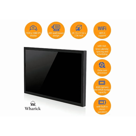 Wharick Digital Calendar 32 inch Touchscreen Smart Calendar Wall Calendar Display 1920 x 1080 WiFi