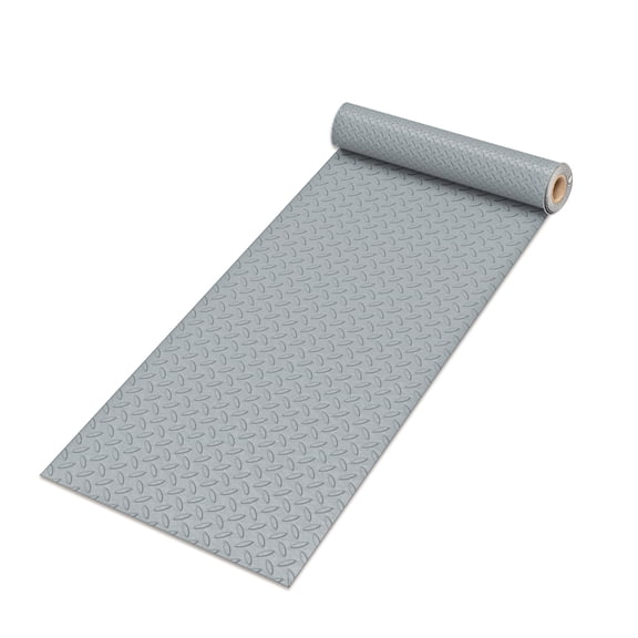 Wharick Floor Mat 7.55' X 20' Anti-slip Texture PVC Garage Flooring Roll Indoor/Outdoor Water/Stain Resistant Perfect for Garage, Entryway, Porch, and Laundry Room