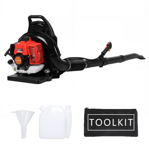 Wharick Gas Powered Backpack Blower 63.3cc 2-Cycle Engine, 200 MPH Outdoor Leaf Blower