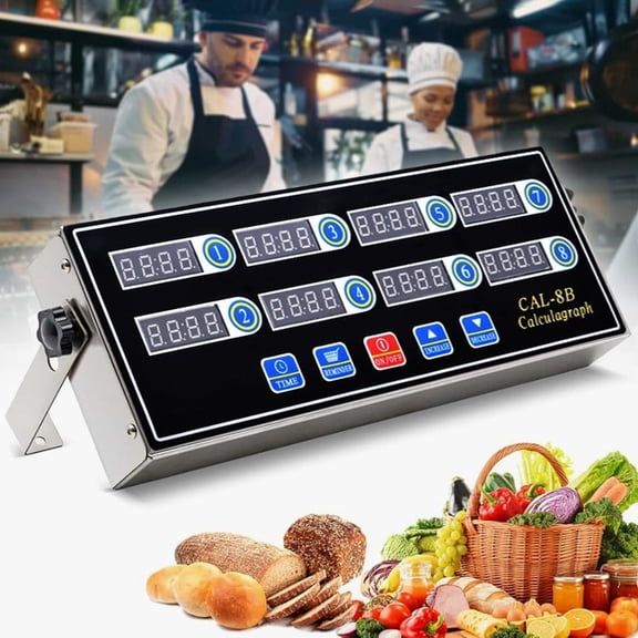 Wharick Large Display Timer 2W Power Durable ABS Stainless Steel Housing for Kitchen Lab Factory