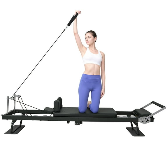 Wharick Pilates Reformer Foldable Pilates Machine & Equipment for Home Use and Gym Workout Up to 264 lbs Yoga Studio Bed