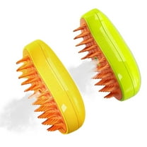 Wharick Steamy Cat Brush, 3 in1 Pet Massage Comb, Self Cleaning Steam Cat Brush Pet Hair Comb for Removing Tangled And Loosse Hair