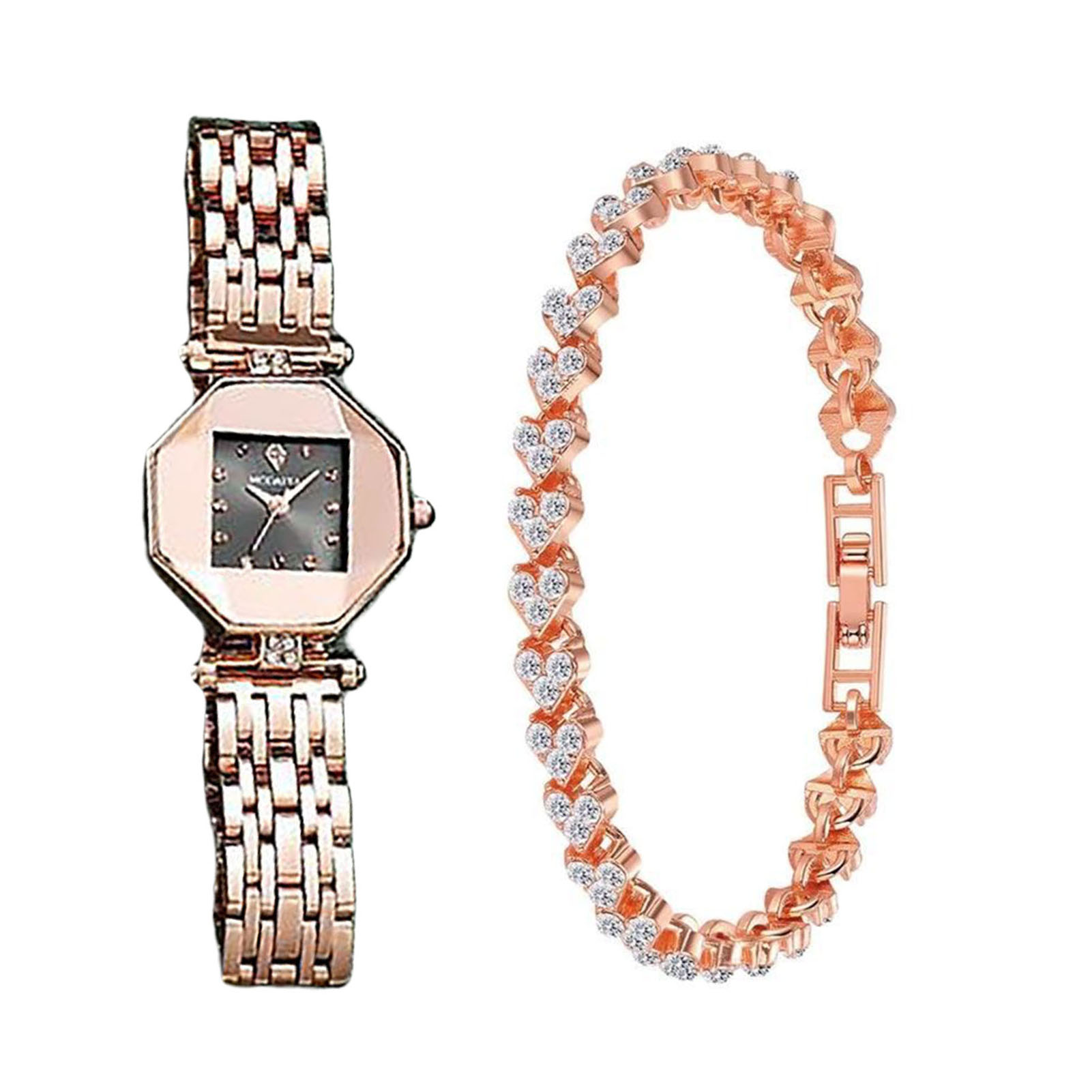 Wharick Stylish Ladies Watch And Bracelet Set Ultra Thin