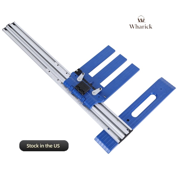 Wharick Universal Circular Saw Guide Rail Aluminum Adjustable Cutting Guide 0 to 65cm