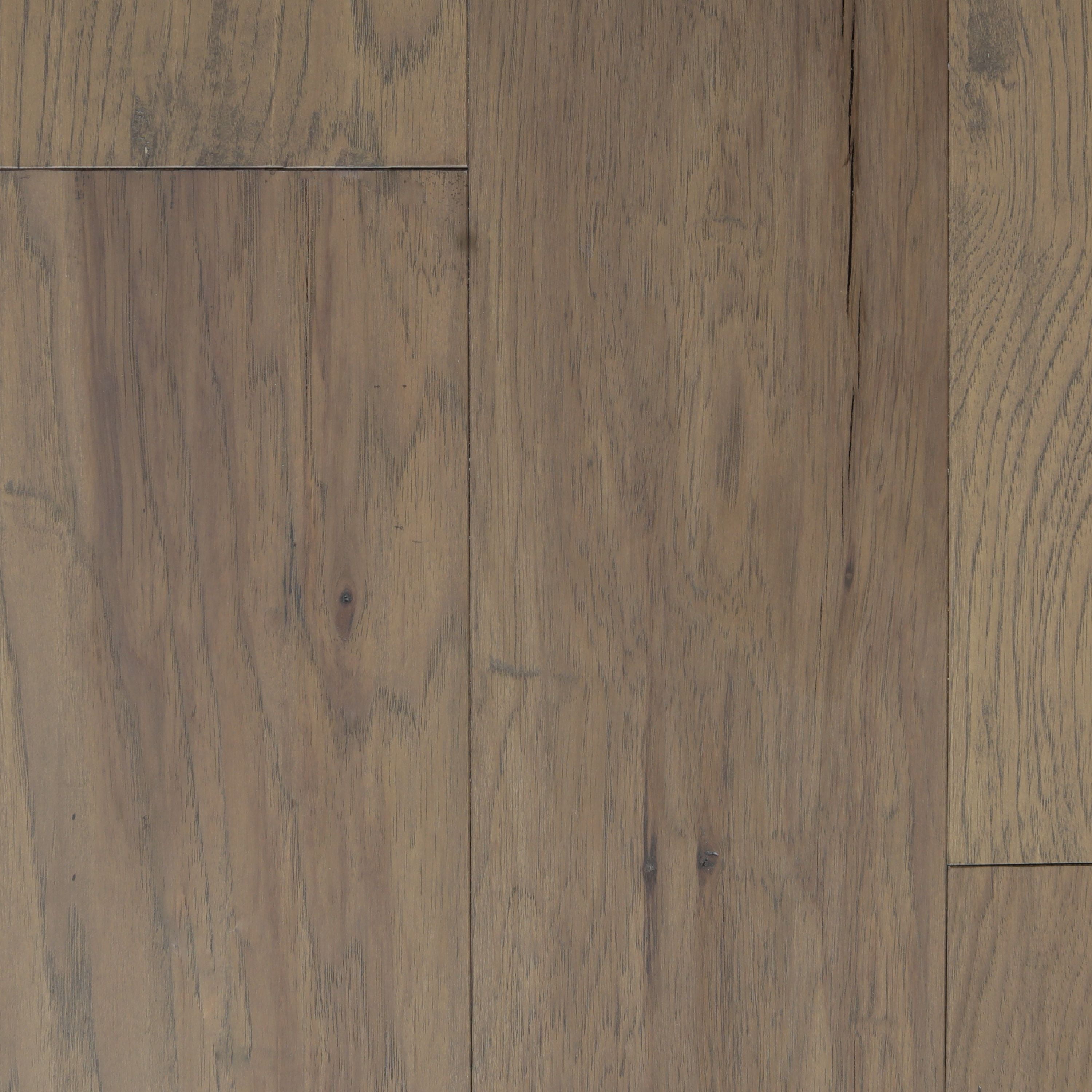 Handscraped Medium Brown Hickory Engineered Hardwood Planks