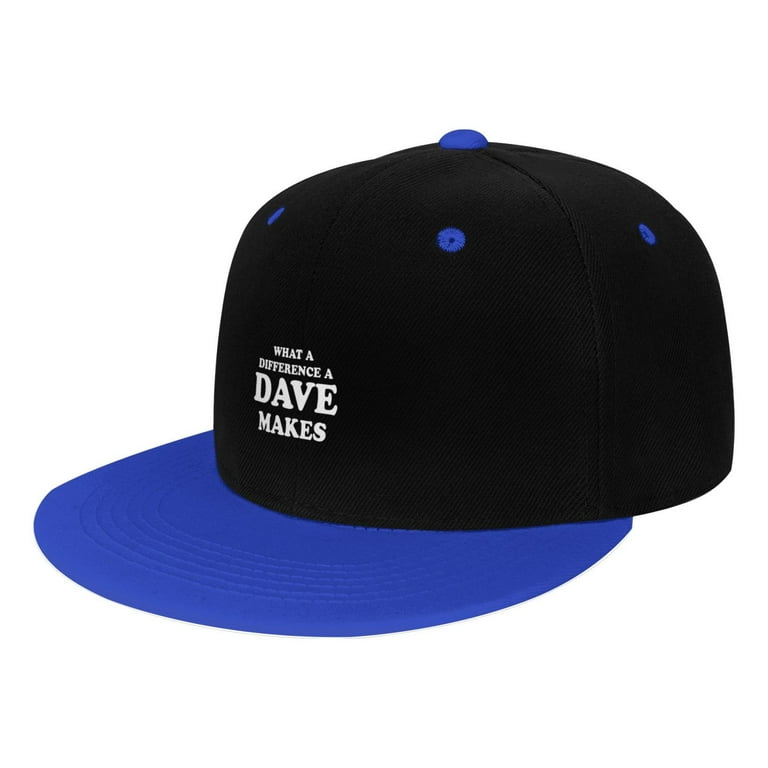 What A Difference A Dave Makes Hip Hop Style Flat Bill Hats Teens Adjustable Baseball Cap Walmart