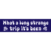 What A Long Strange Trip It's Been Large Deadhead Bumper Magnet for Vehicles, Cars, Autos, Refrigerators, Magnetic Surfaces