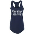 thumbnail image 1 of What A Year This Week Has Been Racerback Tank, 1 of 2
