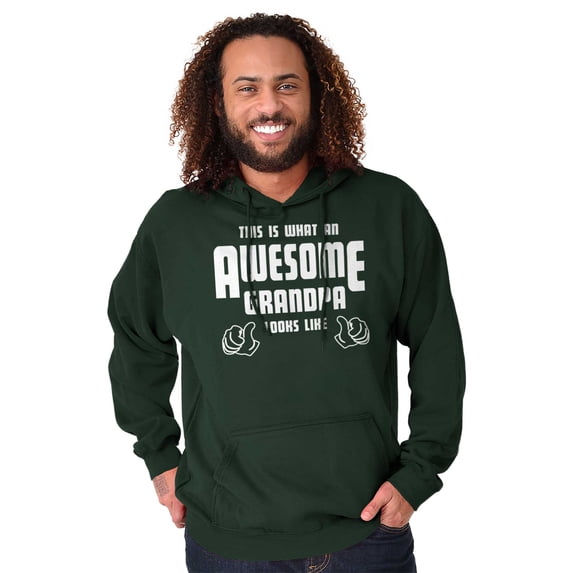 What An Awesome Grandpa Looks Like Hoodie Hooded Sweatshirt Men Brisco Brands S