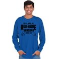 thumbnail image 1 of What An Awesome Grandpa Looks Like Men's Big & Tall Long Sleeve Graphic Tee Brisco Brands 2X, 1 of 3