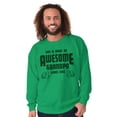 thumbnail image 1 of What An Awesome Grandpa Looks Like Men's Crewneck Sweatshirt Brisco Brands L, 1 of 1
