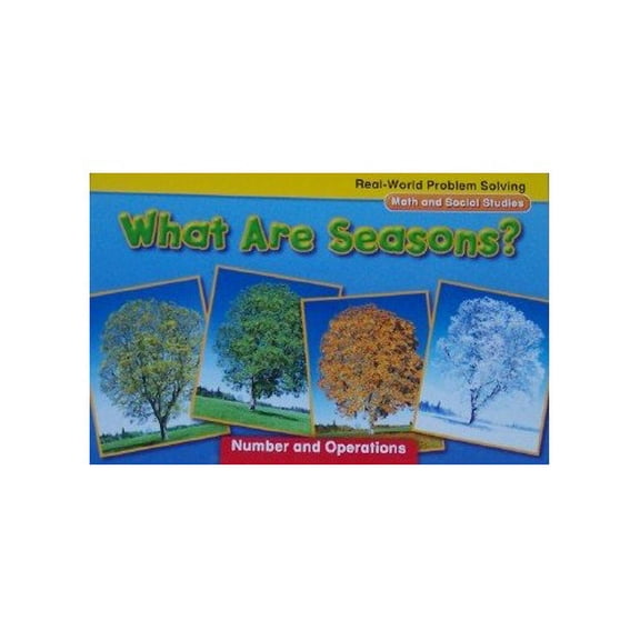 Pre-Owned What Are Seasons?: Number and Operations, Grade K (Real-World Problem Solving: Math and Social Studies) Paperback