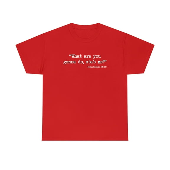 What Are You Gonna Do, Stab Me? - Julius Caesar, 44 BC Meme Shirt - ID: 395