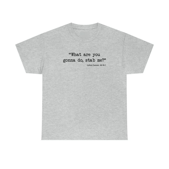What Are You Gonna Do, Stab Me? - Julius Caesar, 44 BC Meme Shirt - ID: 395