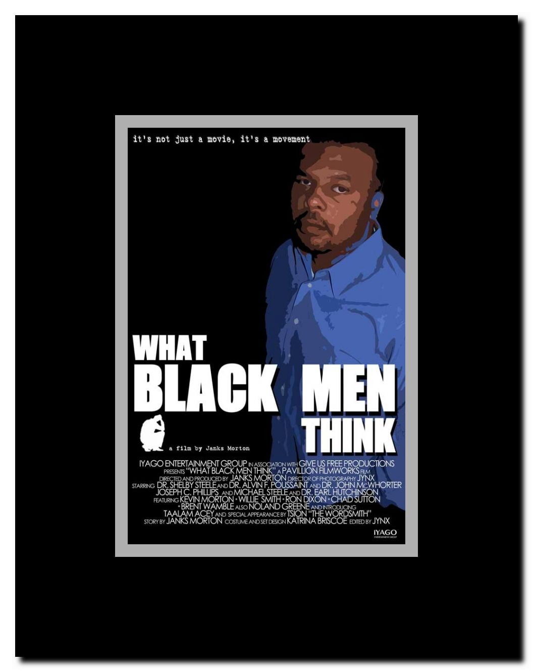 What Black Men Think Framed Movie Poster