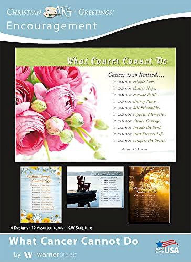 What Cancer Cannot Do Encouragement Greeting Cards KJV Scripture