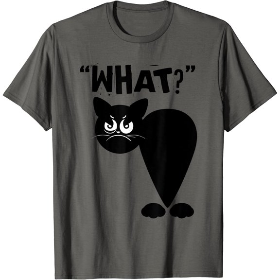What? Cat Angry Face T-Shirt