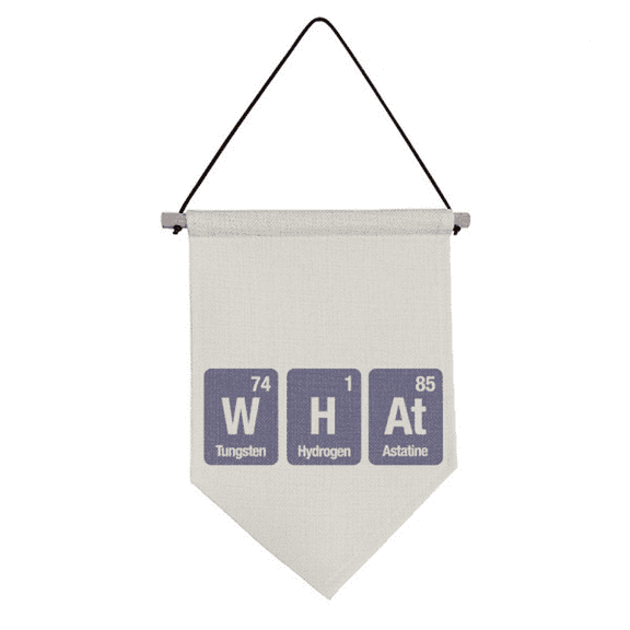 What Checal Element Science Canvas Flag Hanging Wall Art Decor Banner