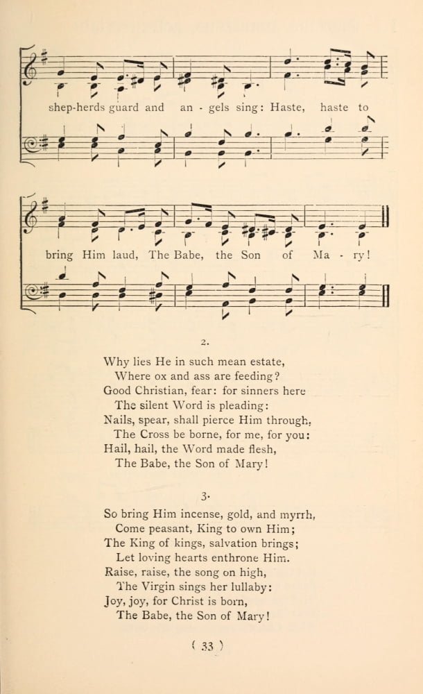 What Child is This 2 Christmas Carols New & Old 1850 Canvas Art - (24 x 36)