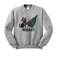 thumbnail image 1 of What Christmas Cat Sweatshirt Unisex 5X-Large Grey, 1 of 5