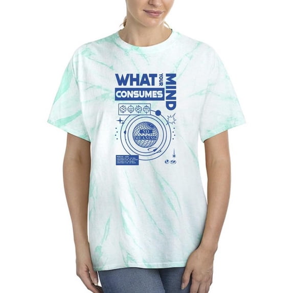 What Consumes Your Mind Tie Dye Cyclone Women -Image by Shutterstock, Female x-Large