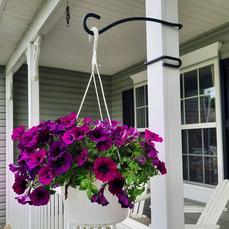 What D Hook Heavy Duty Hanging Plant Hook -for Actual 4" Square Posts, measured 4"x 4" this is larger than the standard wood 4x4