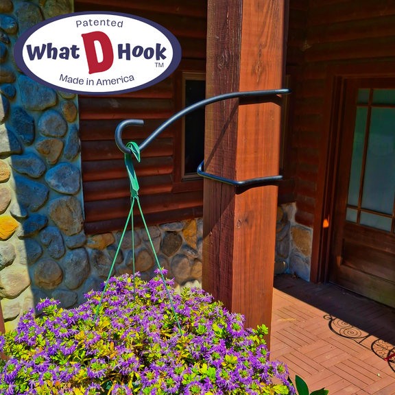 What D Hook Heavy Duty Hanging Plant Hook - Hooks for 5-1/2" Square Posts