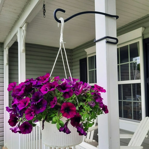 What D Hook Heavy Duty Hanging Plant Hook -for ACTUAL 4" Square Posts, measured 4"x 4" this is larger than the standard wood 4x4