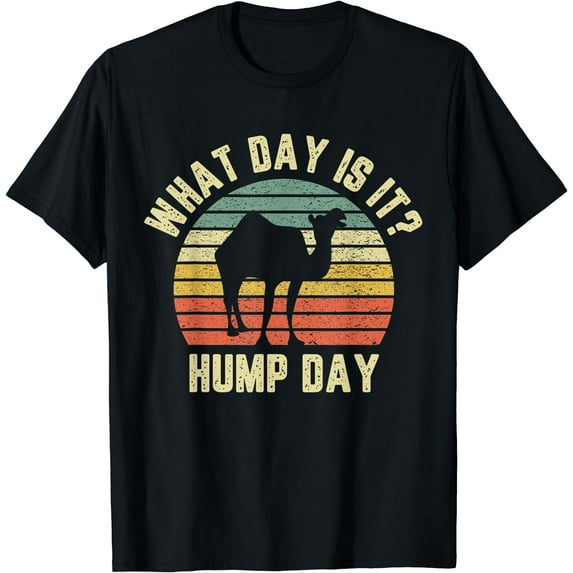 What Day Is It Camel Tshirt Retro Funny Hump Day T-Shirt