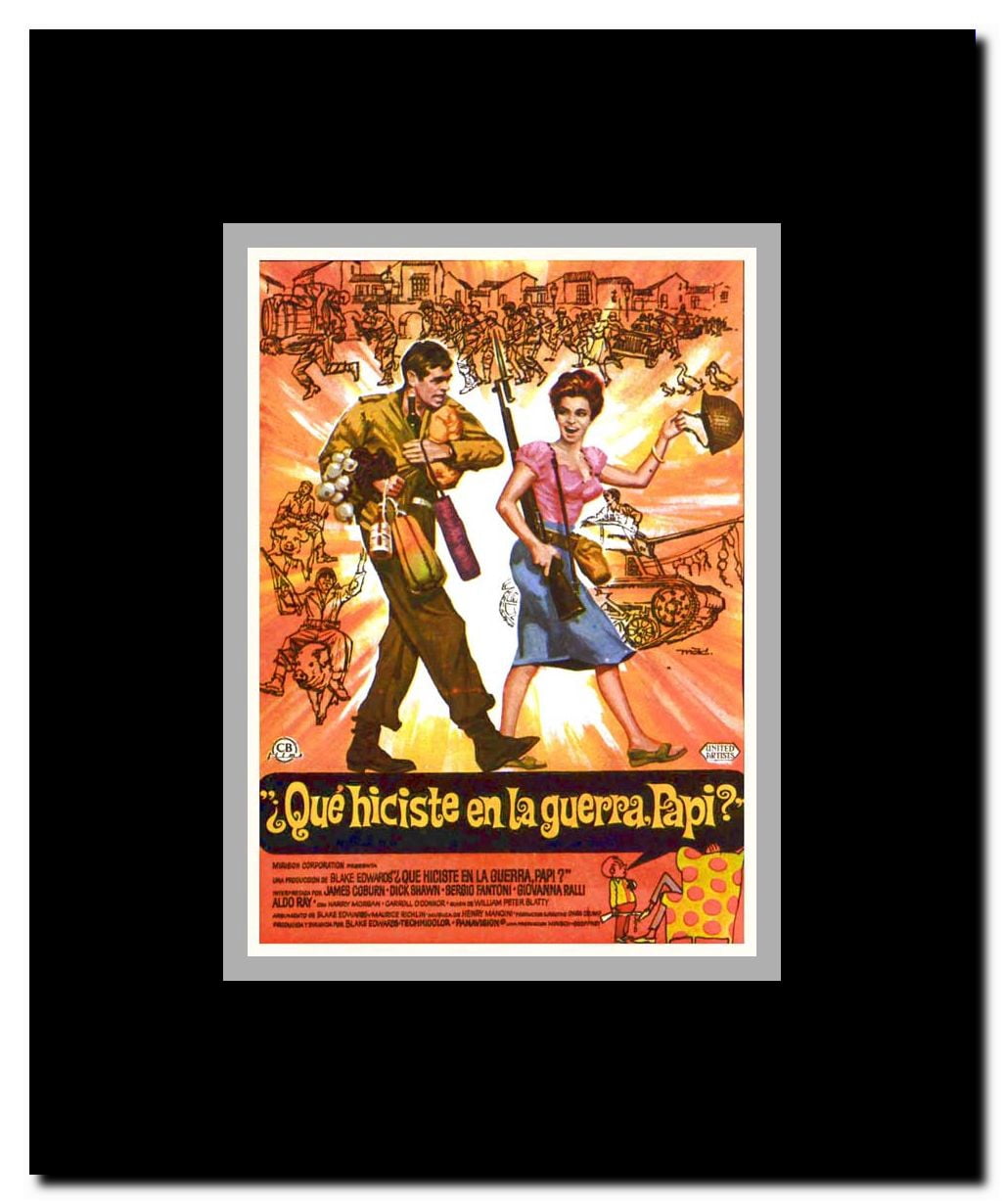 What Did You Do in the War Daddy? Framed Movie Poster