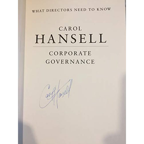Pre-Owned What Directors Need to Know: Corporate Governance (Hardcover) 0459284274 9780459284275