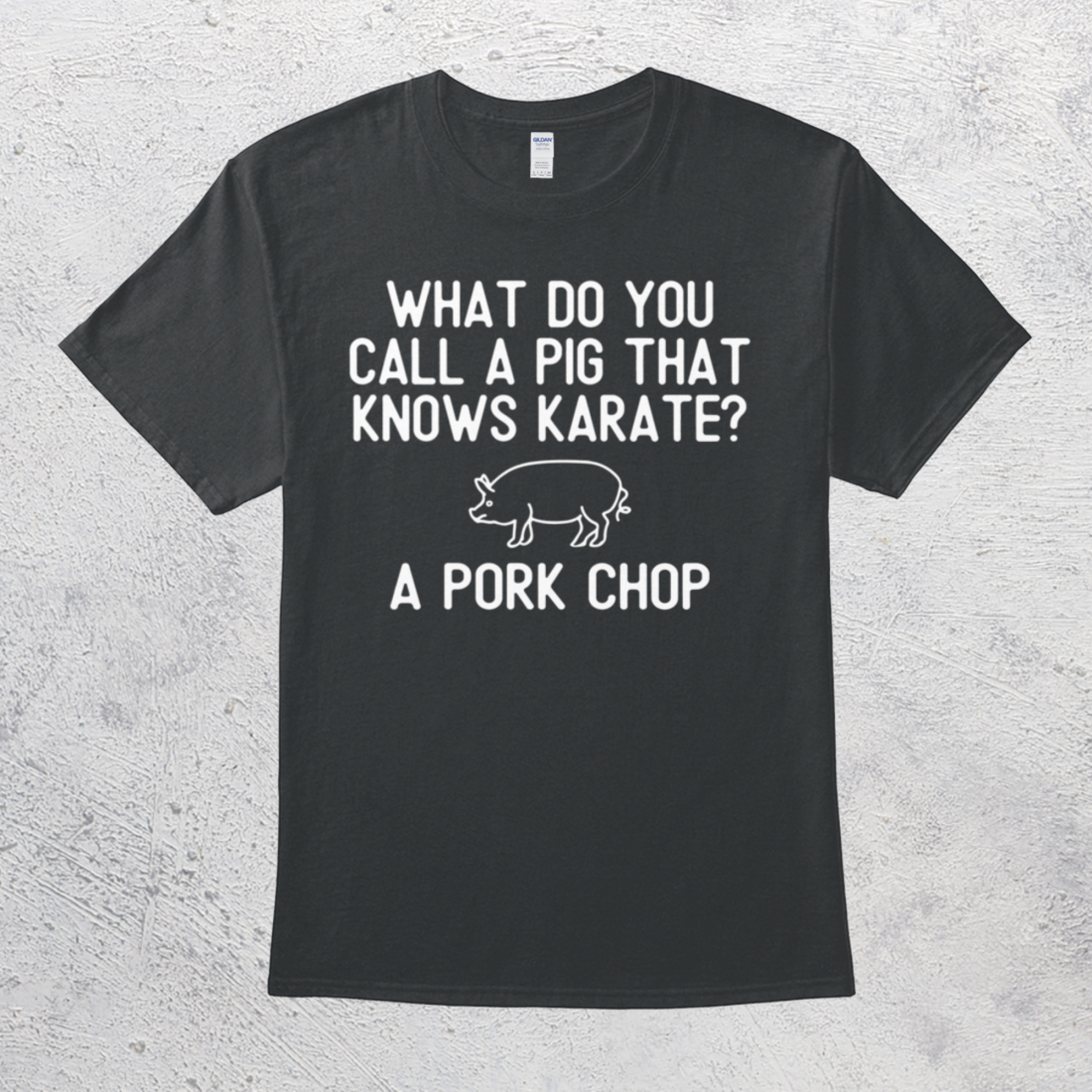 What Do You Call A Pig That Knows Karate A Pork Chop Funny Corny Joke