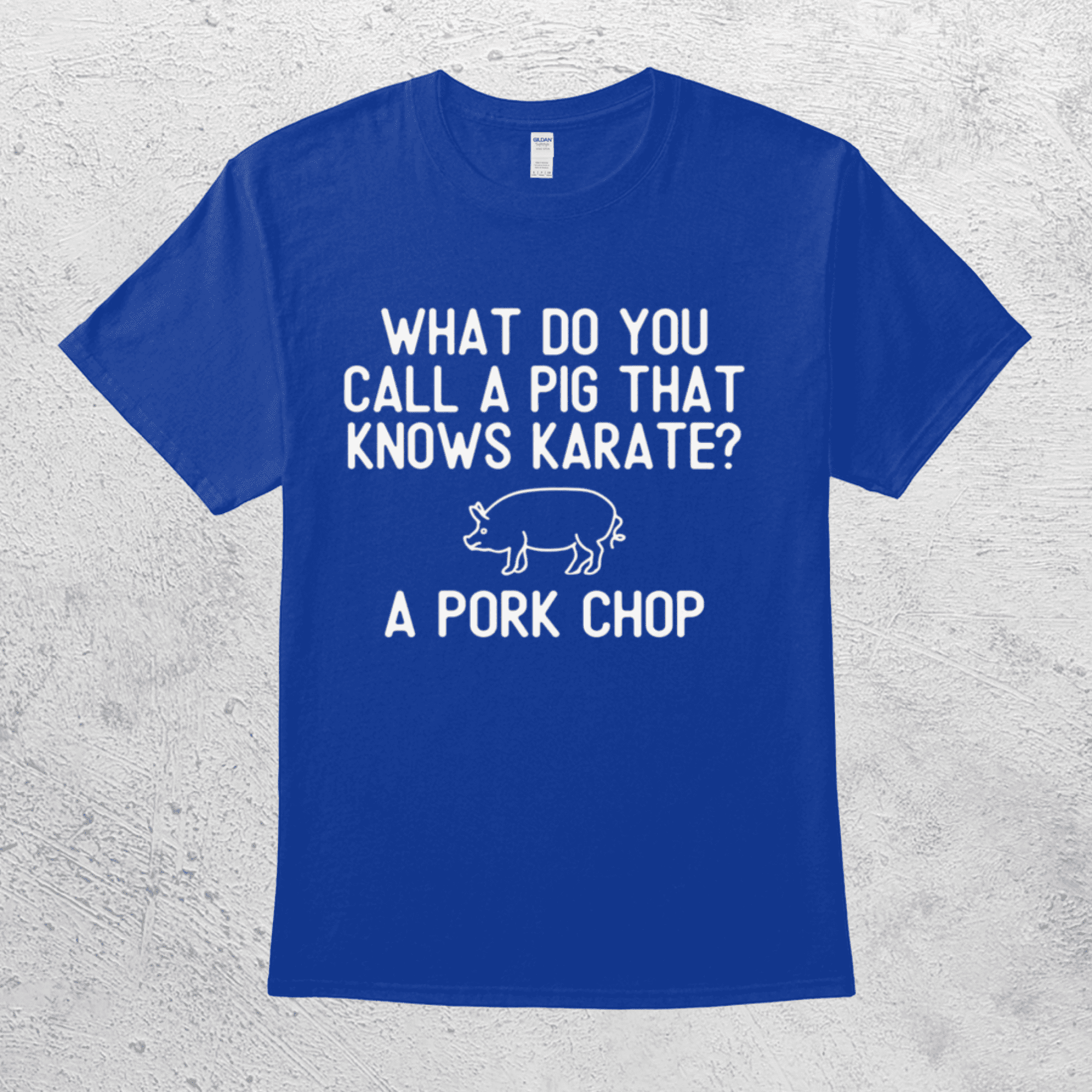 What Do You Call A Pig That Knows Karate A Pork Chop Funny Corny Joke