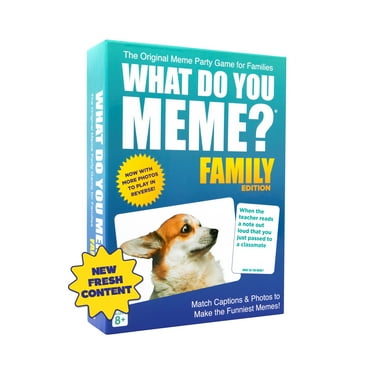 What Do You Meme? Family Edition, Now with New Refreshed Content, Family Games for Kids 8 and Adults