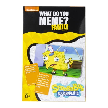 What Do You Meme? Family SpongeBob SquarePants Edition for Ages 8 Years and Up, Multicolor